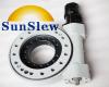 Enclosed slewing worm drive gearbox for PV CPV CSP solar tracking system