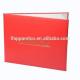 Red Top Grade Handmade Leatherette Paper Diploma Cover