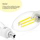 LED Candelabra Bulb Vintage Filament Bulb E14 C35 Nontail And 2W