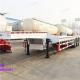 China 3 axle 60 tons lowboy semi trailers low deck trailer used to transport heavy equipem