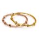 Custom Rose Gold Plated Stainess Steel Nuts Bangle