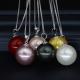 16MM Colorful Shell Pearl Pendant Necklace