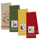 Solid Color Cotton Embroidered Kitchen Towels