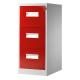 Red 3 Drawer File Cabinet
