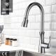 Gooseneck Swivel Spout Kitchen Faucets With Pull Sprayers