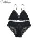 Fashionable lace lingerie bra and panties for women