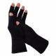 Black Simple Design Cotton Knitted Gloves
