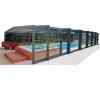 Polycarbonate Roof Retractable Mesh Swimming Pool Enclosure