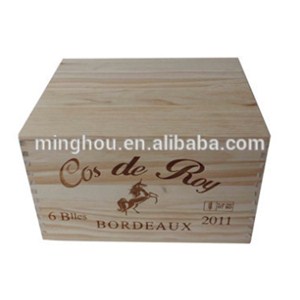 Excellent Wooden Wine Gift Box For 6 Bottles MH-WB-15028