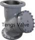 Cast steel flanged ends y type strainer