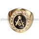 Gold Plated Stainless Steel Masonic Rings