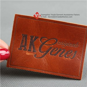Printed Genuine Leather Label