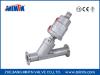 MINTN-Pneumatic Angle Seat Valve TC connection with stainless steel actuator NC/NO