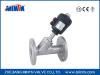MINTN-Pneumatic Angle Seat Valve Flange connection with plastic actuator NC/NO