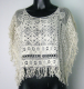 Ladies\\\' 100%cotton crochet lace top