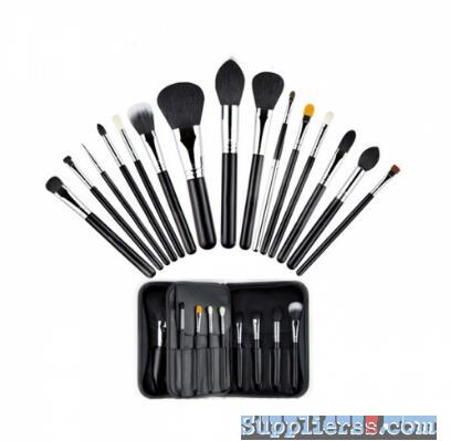 MSQ 15 Piece Natural Hair Professional Cosmetic Brush Kit