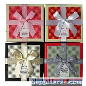 Square Cardboard Paper Chocolate Packaging Box