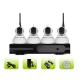 SK04W-10RA Plastic Housing Video Recording Wireless Dome Indoor 4 Channel Camera Kit