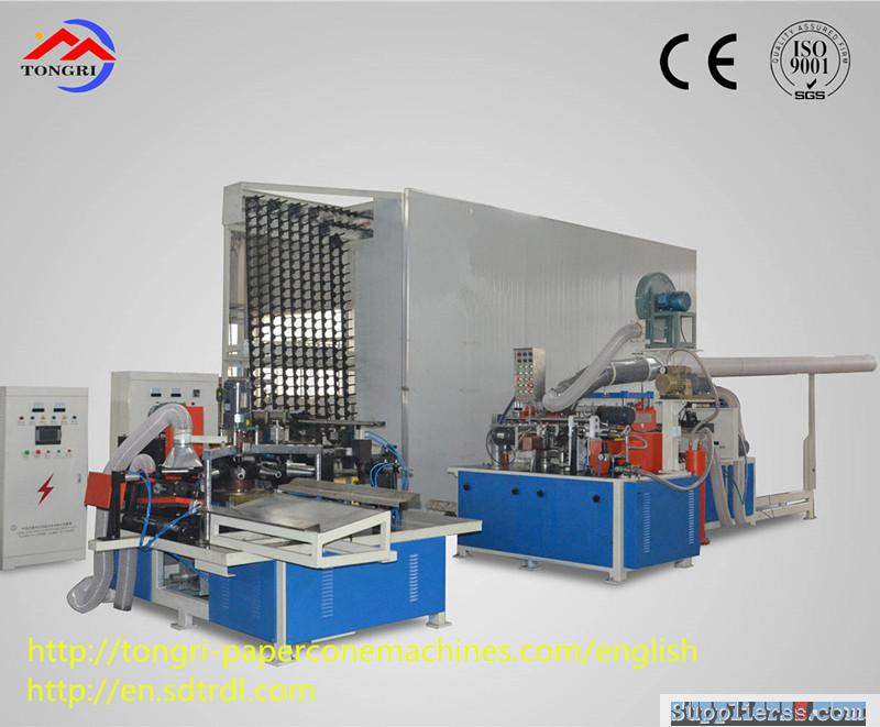 Lower waste paper rate high speed automatic textile paper cone making machine