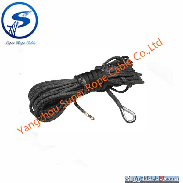 4x4 winch rope,12 strand UHMWPE towing rope,sythetic rope for winch, UHMWPE fiber for 1200
