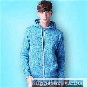 100% Cotton Thin Oversized Black With White Zipper And Strings Hoodie Sweatshirts For Men