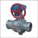 Threaded Dn125 Wcb Cast Steel Float Ball Astm Pn25 Soft Seal Ball Valve With Handle