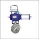 Cf8 Double Acting Automatic V Type Regulating Segment Meatal/ptfe Seat Ball Valve Pn16