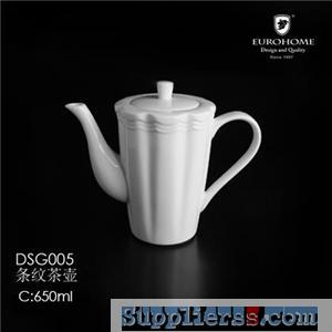 Modern Restaurant Royal Cheao Good Quality White Ceramic Tea Pot