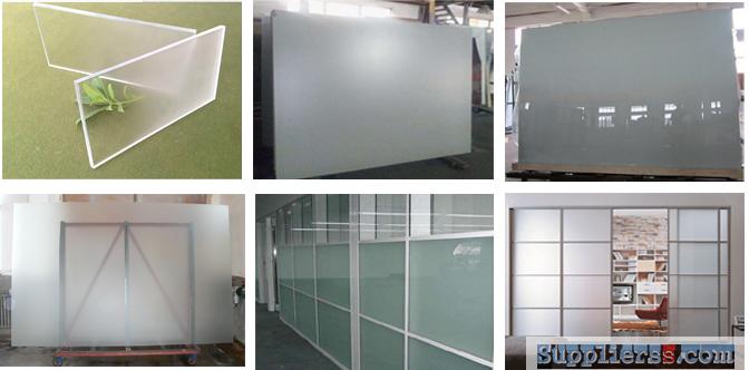 sell the CE TUV certification of acid etched glass for partition,wall,railing,ceiling,show