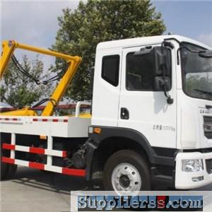 7CBM Euro 5 Dongfeng Chassis Air Conditional Desel Swing-arm Refuse Collector Garbage Truc
