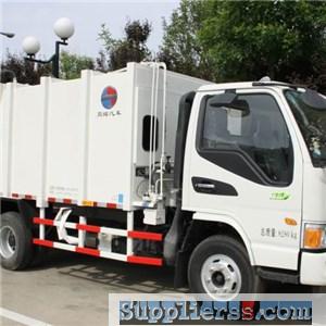 Euro 4 Airconditional Air Brake Rear Load Green Compression Garbage Truck
