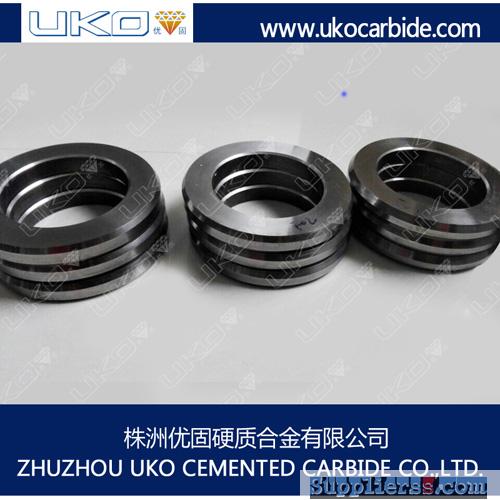 Tungsten carbide roller for cold rolling ribbed steel wires and bars for steel plant