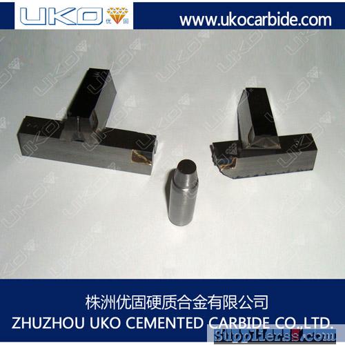 Tungsten carbide nail cutter dies for producing construction nails