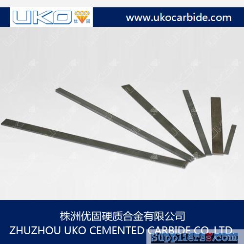 Cemented tungsten carbide flat bar for producing wearing parts