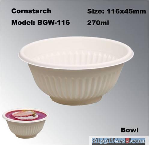 100% Biodegradable High Quality Eco-friendly Disposable Compostable Bowl made from Corn