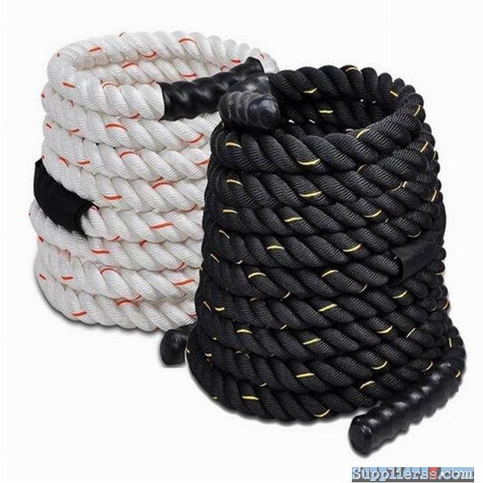 PP Rope White and Black Mooring Rope