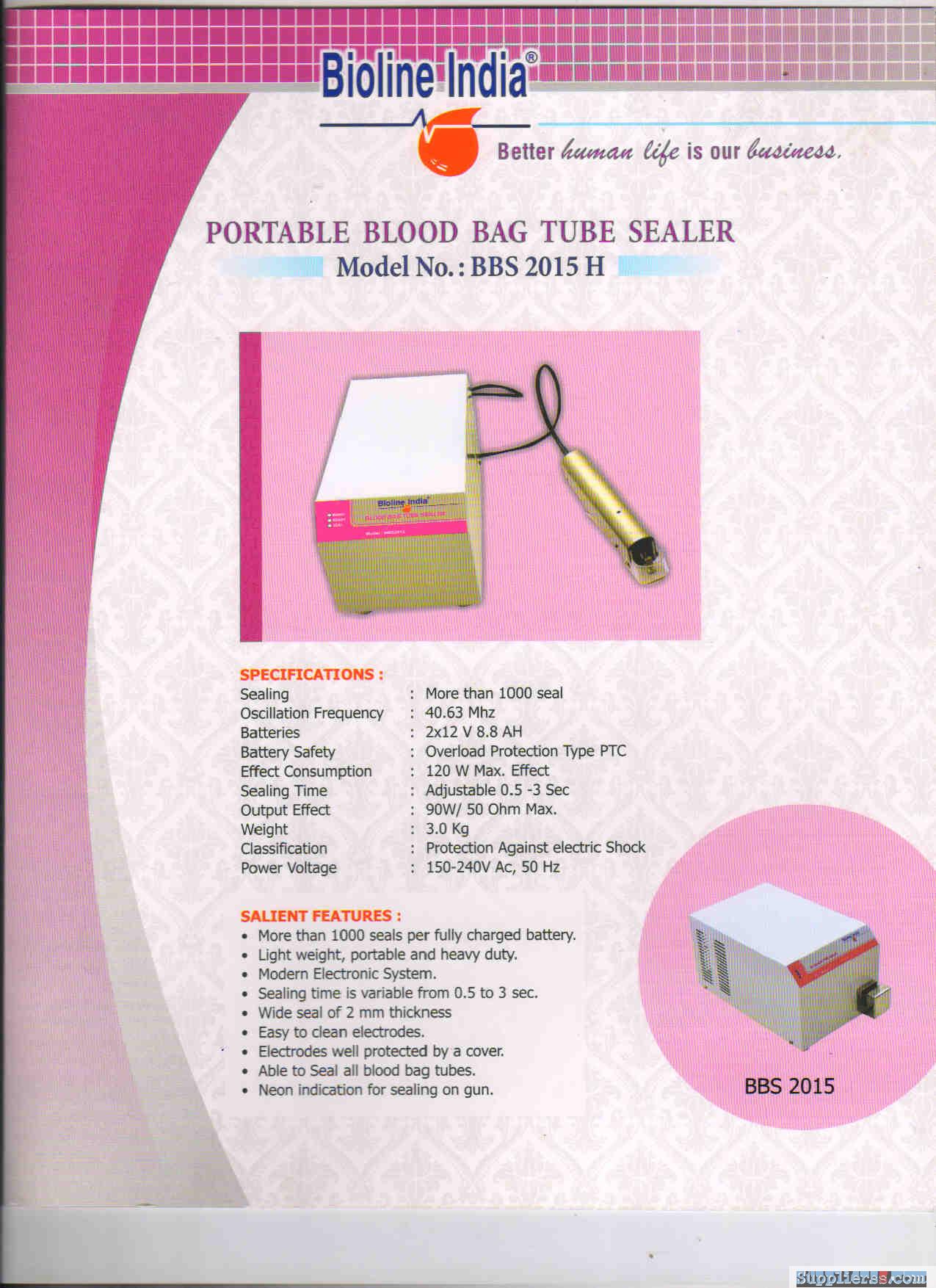 Portable Blood Bag Tube Sealer