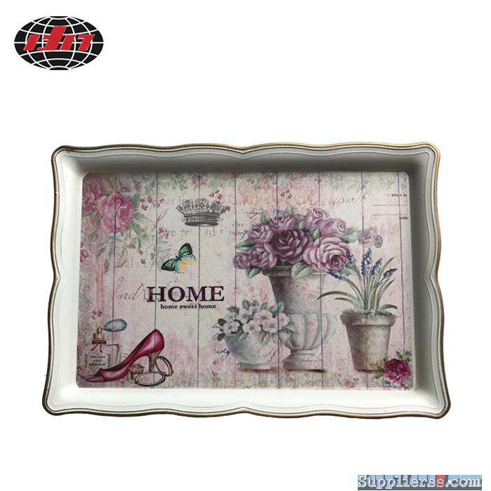Rectangular Home Decorative Plastic Charger Plate