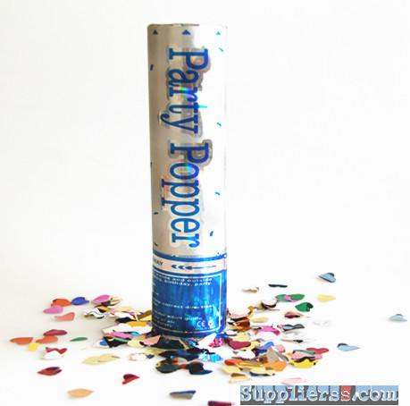 30cm Silver Design Confetti Party Popper