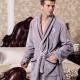 Luxury Men\\\'s Fleece Bathrobe With Embroidary