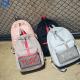 Practical zipper canvas lady backpack