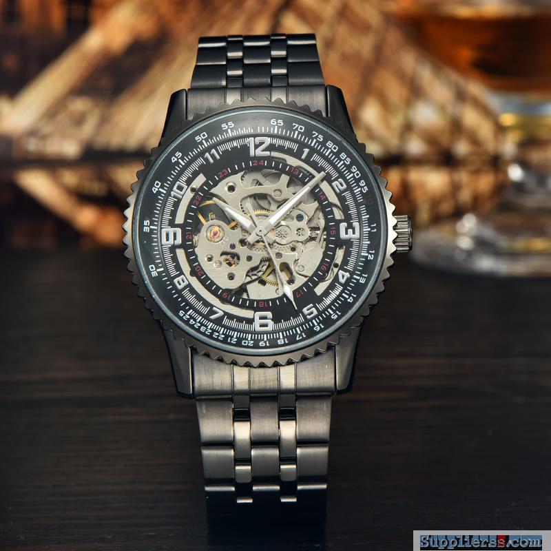 wholesale men's steel business watch fashion clock