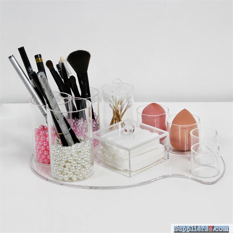 Acrylic Cotton Swab holder Makeup Sponge Storage