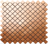 copper-colored stainless steel mosaic