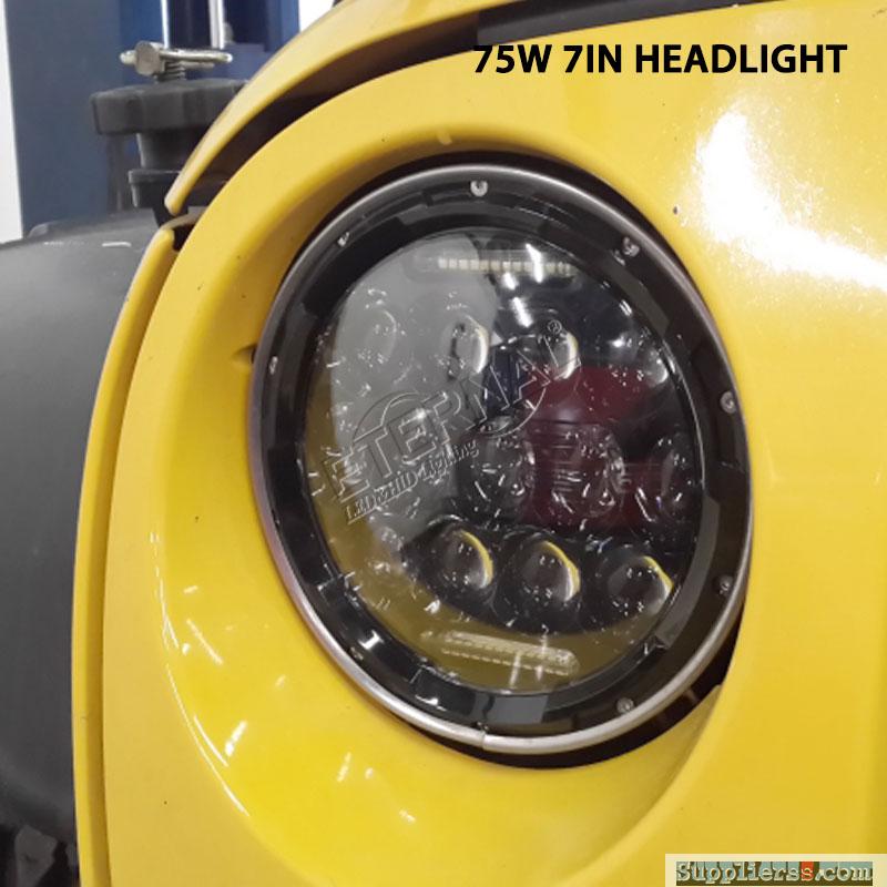 7 inch 75W Jeep Harley LED headlight