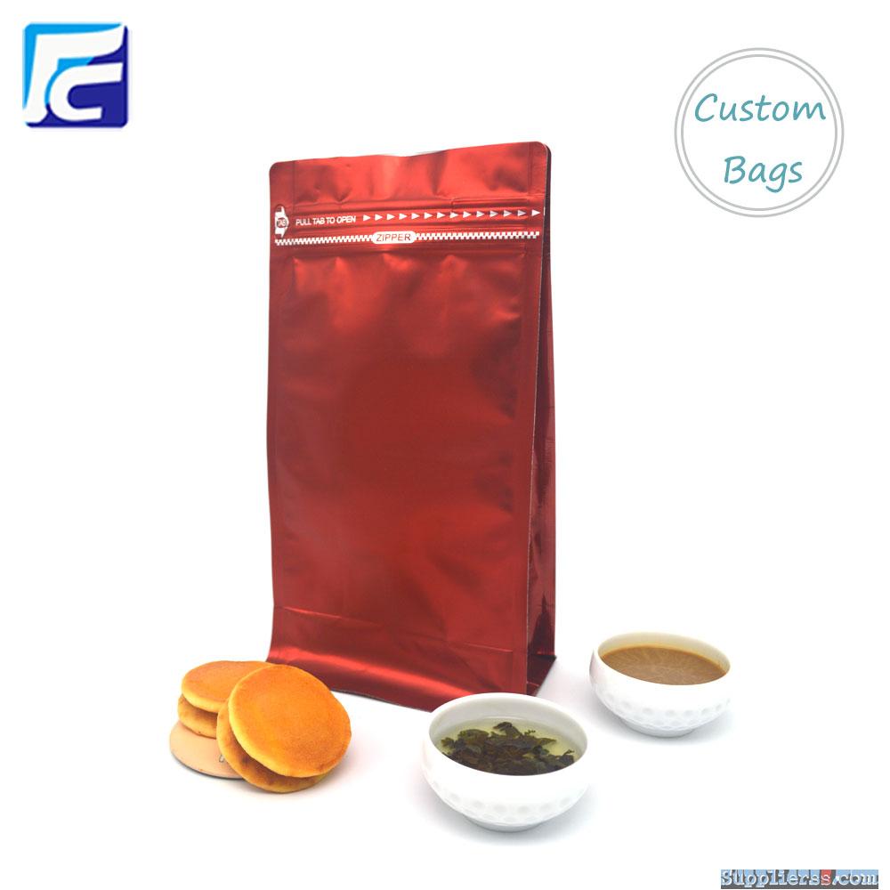 2017 New Food Packaging Coffee Bag Flat Bottom