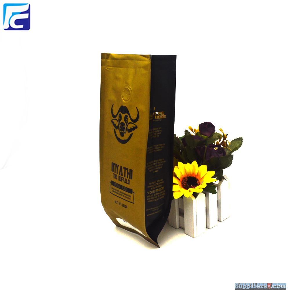 Side Gusset Aluminum Foil Coffee Bag With Valve