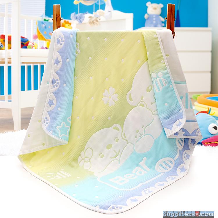 Baby Boy Blanket Cotton Pram Blanket Crib Blanket