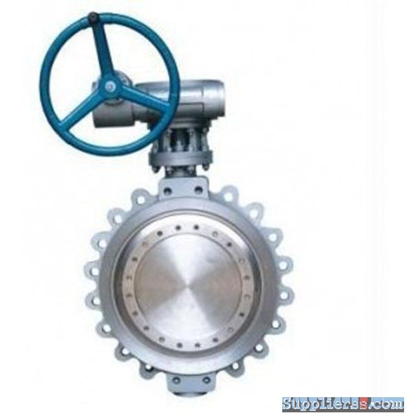 wafer hard seal triple offset double eccentric butterfly valve