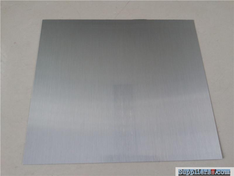 Brushed aluminium laminate sheet